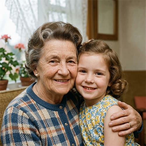 Facial details enhanced and restored — after restoration